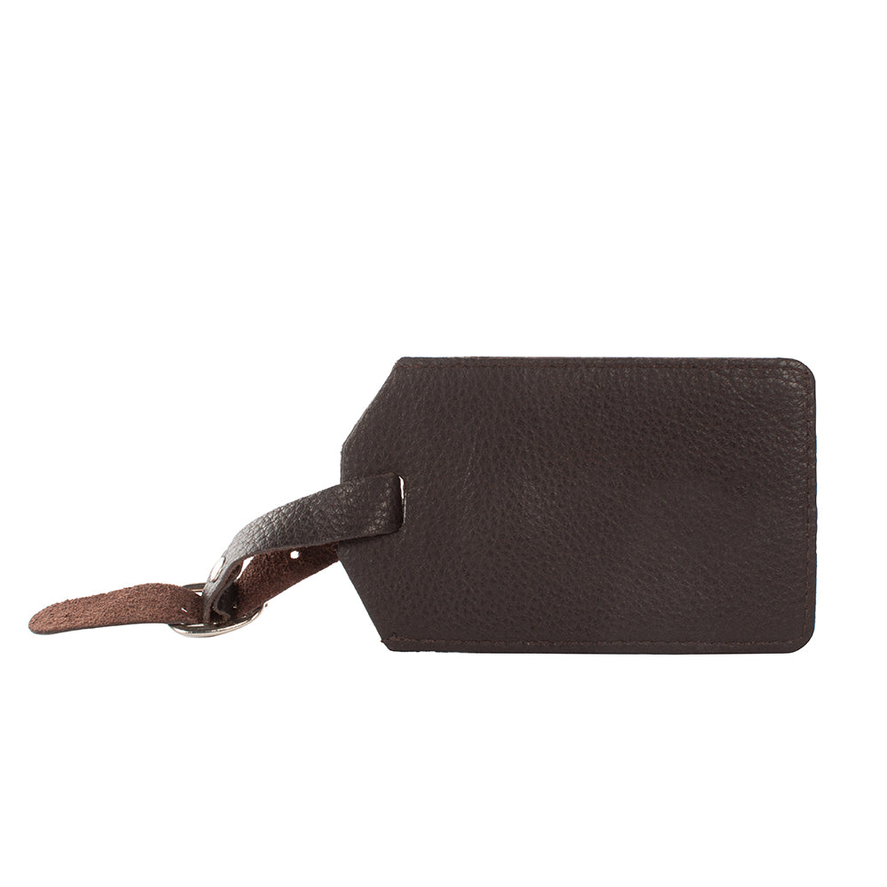 Etiquette de bagage en cuir