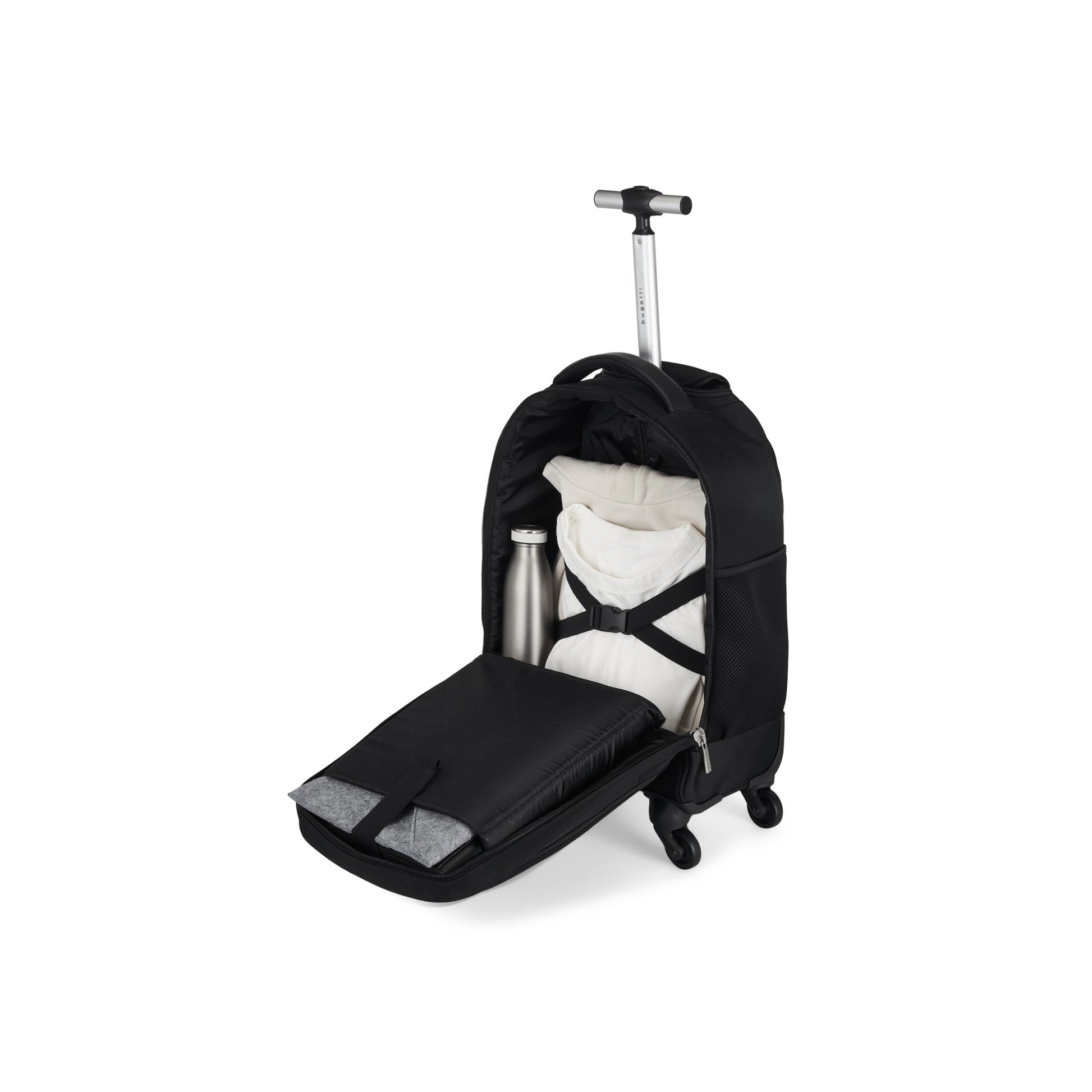bugatti hybrid wheeled backpack with laptop compartment Lucas Backpack on Wheels – Bugatti Wholesale